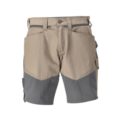 Shorts, light weight shorts, dark sand beige/anthracite gray