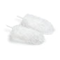 Two Nölle Profi Brush microfiber duster replacement heads (40 cm, set of 2) from Nölle Profi Brush Bürsten- & Pinseltechnik e.K. lie side by side, soft and fluffy - perfect for efficient dust removal on any surface.