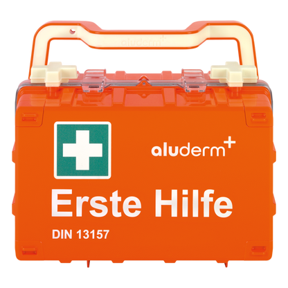 First aid kit orange DYNAMIC-GLOW S standard DIN 13157 | Suitcase (1 piece)