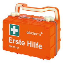First aid kit orange DYNAMIC-GLOW S standard DIN 13157 | Suitcase (1 piece)