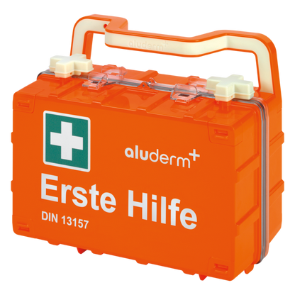 First aid kit orange DYNAMIC-GLOW S standard DIN 13157 | Suitcase (1 piece)