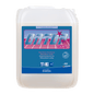 A 10-liter canister Dr. Schnell ONTOP VELVET Matte Coating for building cleaning, floors, high-traffic areas by DR.SCHNELL GmbH & Co. KGaA, with blue and pink labeling and product information on a light background.