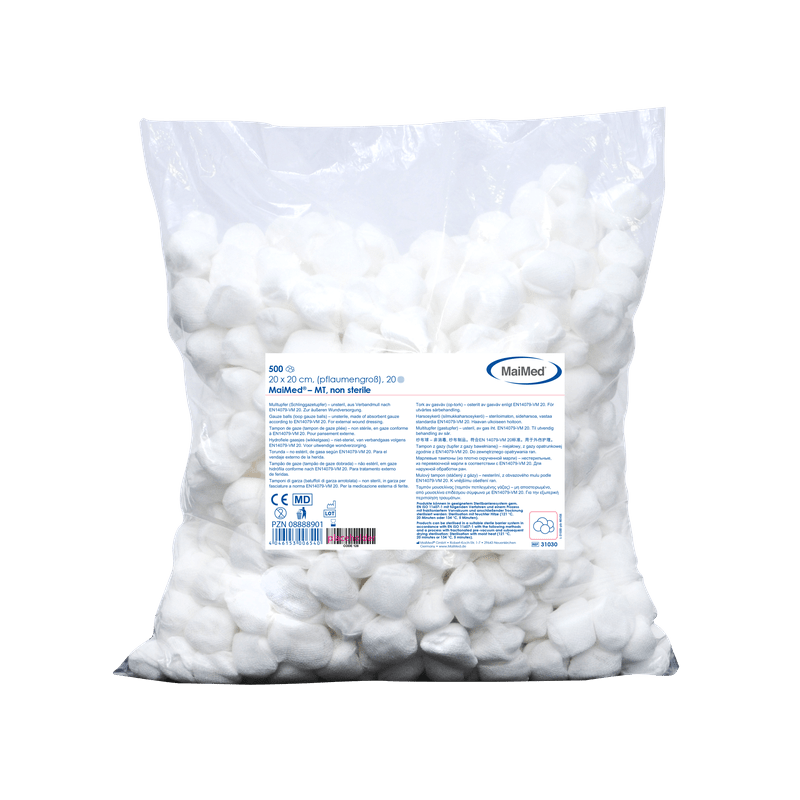 MaiMed-MT-unsterile gauze swabs, 500 pieces/foil bag
