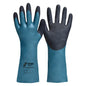 NITRAS GREEN BARRIER GRIP, chemical protection gloves, petrol / black