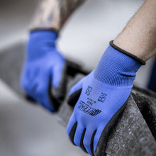 NITRAS nylon gloves, blue / black