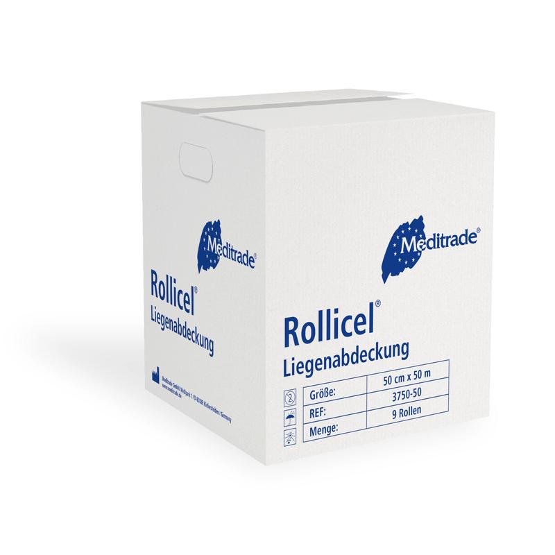 Discontinued item: Rollicel© lounger cover, 2-ply, 50 cm x 50 m | Carton (9 rolls)