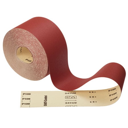 3M™ Paper Sanding Roll 241UZ, 115mm x 50m, P100 | Pack (1 roll)