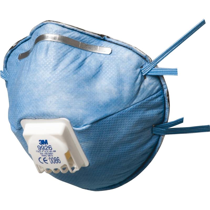 3M™ special particle mask, FFP2, with valve, 9926 | Box (10 packs)