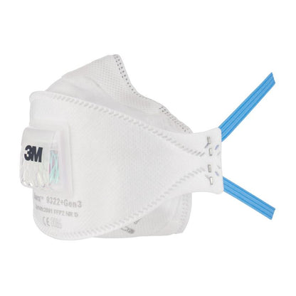 3M™ Aura™ particle mask, FFP2, with valve 9322+Gen3 | Pack (10 pieces)