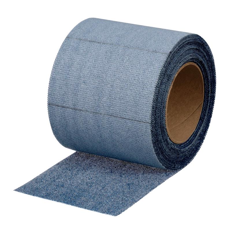 3M™ Grid Sanding Strips Blue on Roll, 115 mm x 10 m, 150, 36472 | Pack (1 roll)