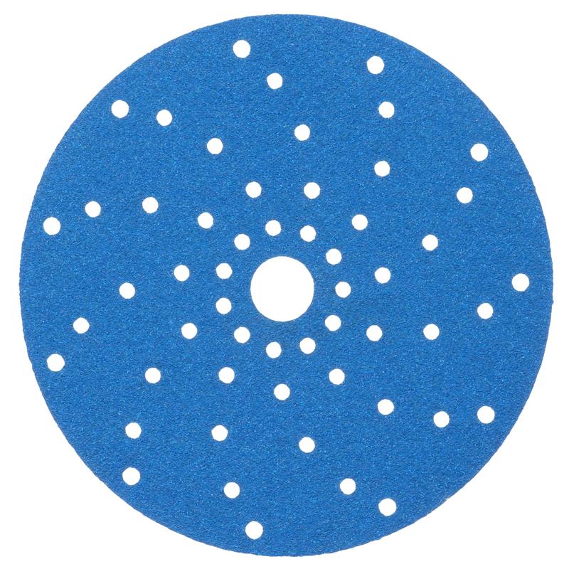 3M™ Hookit™ Blue Sanding Disc Multihole 325U, Blue, 150 mm, Multihole, 80, 51371 | Pack (1 piece)