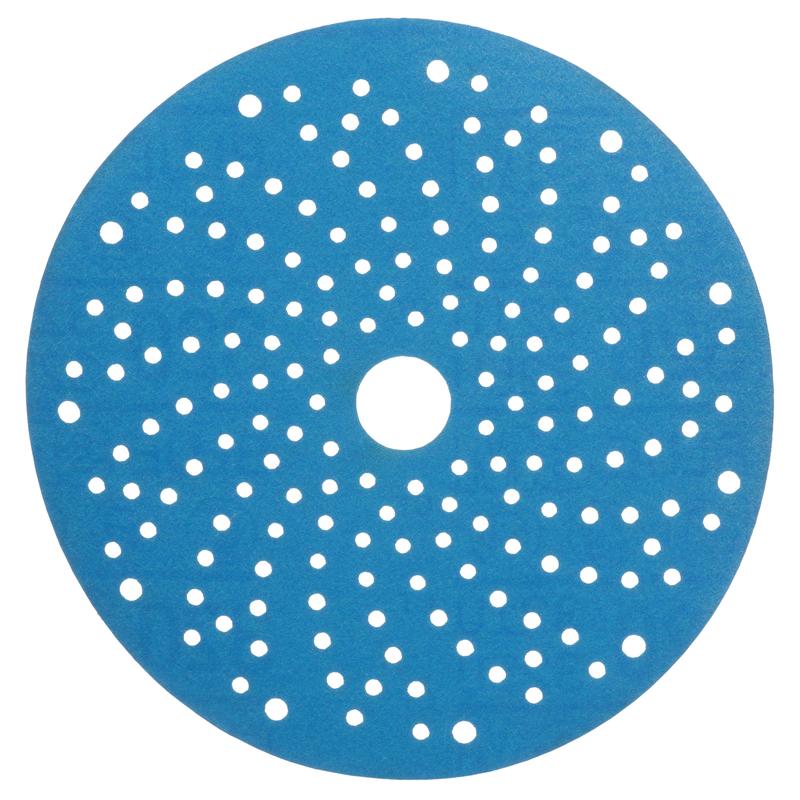 3M™ Hookit™ Blue Sanding Disc Multihole 325U, Blue, 150 mm, Multihole, 320, 51379 | Pack (1 piece)