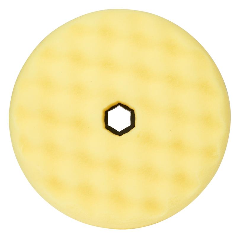 3M™ Perfect-It™ Polishing Foam Pad fine, Quick Connect System, Yellow, Waffle Shape, 150 mm, 50879 | Pack (1 piece)