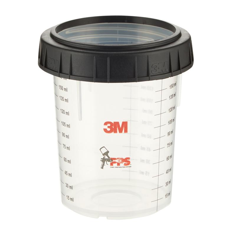 3M™ PPS™ External Cup with Screw Ring, Small, 170 ml, 16115 | Pack (170 ml)