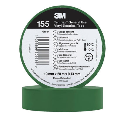 3M™ Temflex™ Vinyl Insulation Tape 155 - 19mm x 20m