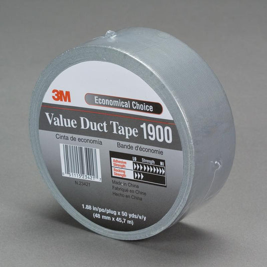 3M™ Fabric Adhesive Tape 1900 - Duct Tape for strong adhesion
