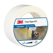 3M™ Soft PVC Tape 471, White, 50mm x 33m, 0.14mm, Individually Packed | Pack (1 roll)