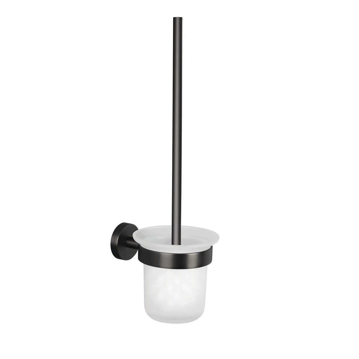 tesa MOON Graphite Toilet Brush, self-adhesive, PVD-coated metal
