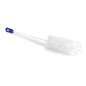 The Nölle Profi Brush bottle brush (Ø 58 mm, 500 mm) from Nölle Profi Brush Bürsten- & Pinseltechnik e.K. is characterized by a pure bristle head, a twisted wire handle, and a blue plastic handle, depicted on a plain white background.