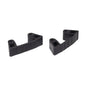A black replacement rubber bracket from Diversey Deutschland GmbH & Co. OHG, suitable for items 7517427, 7517310, 7511293. Made of robust replacement rubber plastic with ribbed sides, angled arms, and two mounting holes. Package (1 piece).