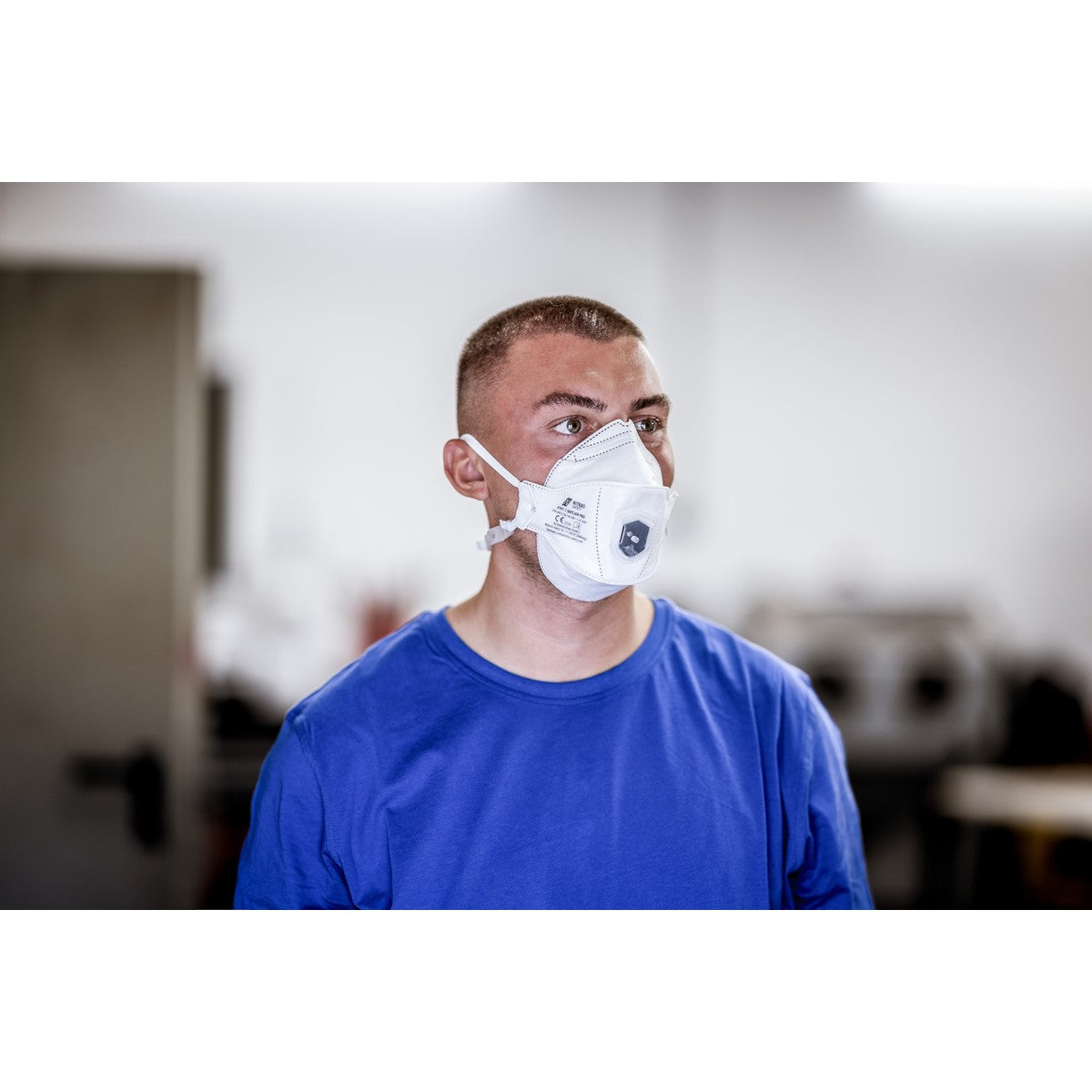 NITRAS SAFE AIR PRO, respiratory mask, white, EN 149, box of 15 pieces premium quality | Pack (15 pieces)