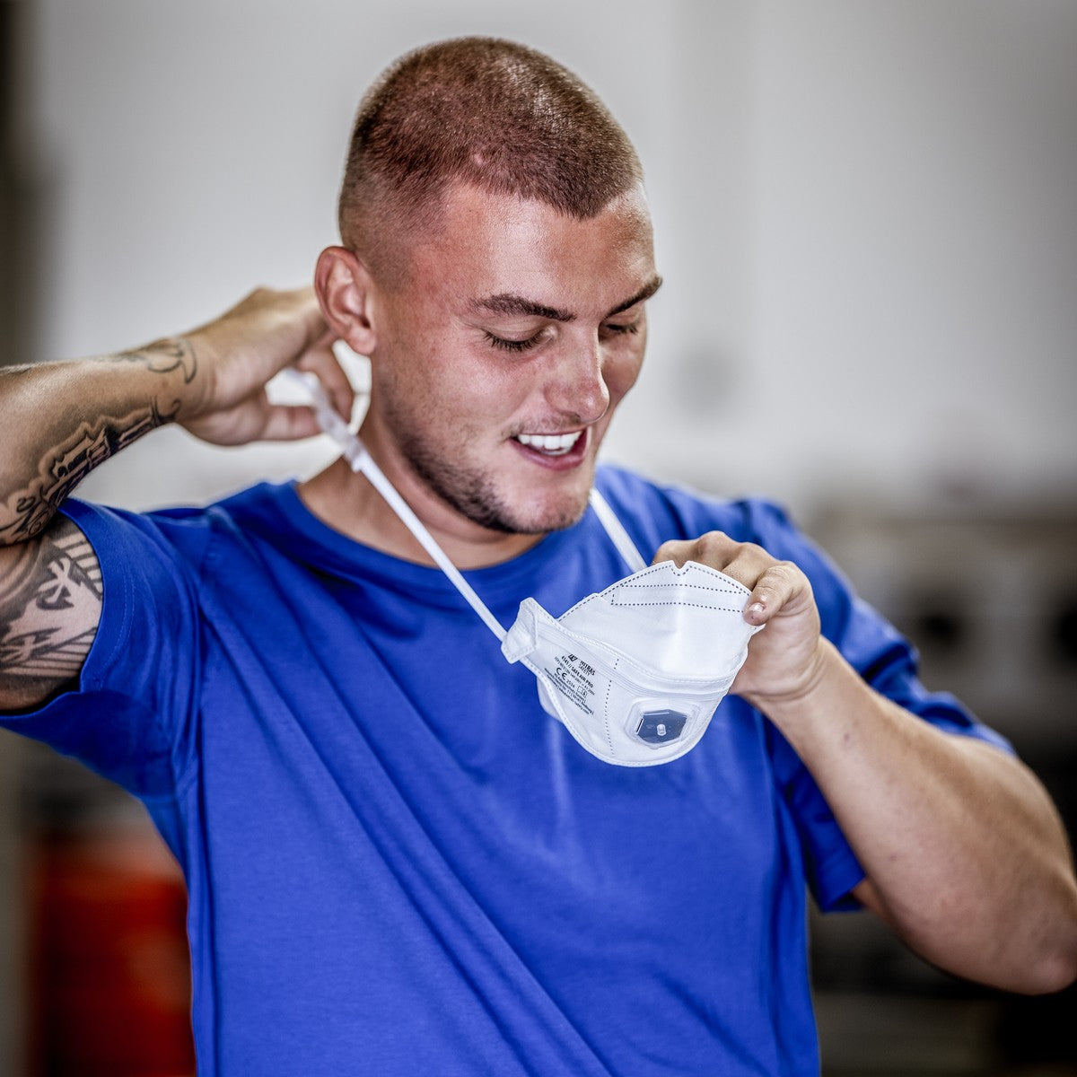 NITRAS SAFE AIR PRO, respiratory mask, white, EN 149, box of 15 pieces premium quality | Pack (15 pieces)