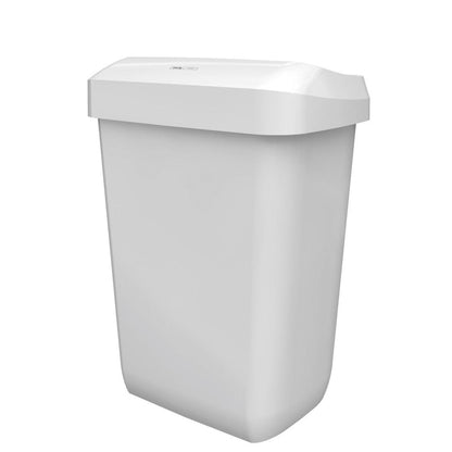 The CWS ParadiseLine waste container Paper Bin is a white, rectangular 43-l plastic container with a slightly domed lid, depicted on a plain white background.