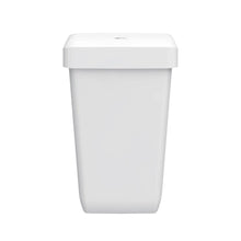 The CWS ParadiseLine waste container Paper Bin in white (23 l) is characterized by a simple, rectangular design with a flat lid, depicted on a white background.
