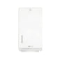 The CWS ParadiseLine fold paper towel dispenser Paper Universal, white, with lock and left viewing window allows for hygienic hand drying with universal paper towels.