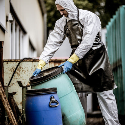 NITRAS DUAL BARRIER, chemical protection gloves, yellow / blue