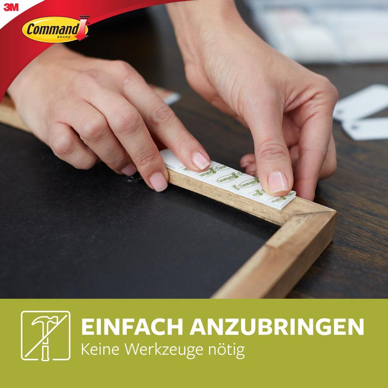 With the Large Command™ Picture Hanging Strips L (6 sets, 3M Deutschland GmbH), you can easily and tool-free mount picture frames.