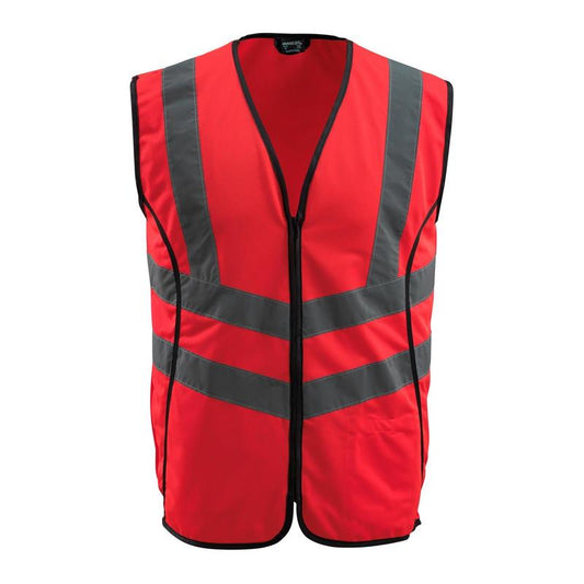MASCOT® Wingate traffic vest, hi-vis red