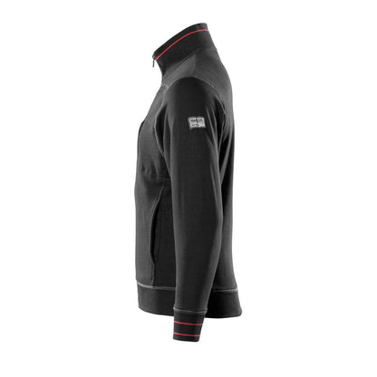 MASCOT® Chania sweatshirt with zip, black