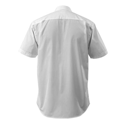 Shirt, short sleeves, classic fit, white