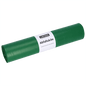 A roll of DEISS 52001 garbage bags (700x1100 mm, type 20, green, 50 pieces) from EMIL DEISS KG (GmbH + Co.) lies on a plain white background with a white label showing the brand and product details.