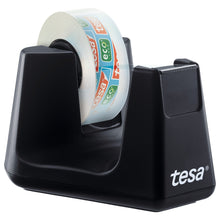 tesafilm Smart+ Table Dispenser, 2 Rolls of Clear Recycled, Transparent