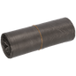 A roll of EMIL DEISS KG (GmbH + Co.) DEISS 54095 gray garbage bags (500x580 mm, 50 pieces), secured with a brown rubber band, is placed on a plain white background.