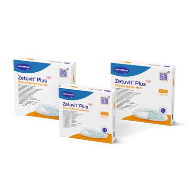 Hartmann Zetuvit Plus Silicone Border 8x8cm P10 | Pack (10 pieces)
