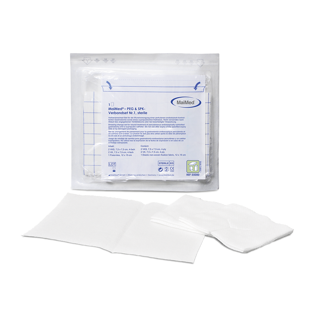 MaiMed PEG & SPK dressing set No. 1 - sterile sterile, simply packaged 15 pieces/bag | Box (15 pieces)