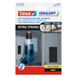 tesa On & Off Extrastarke Klett Klebepads, 0,05 m x 100 mm schwarz