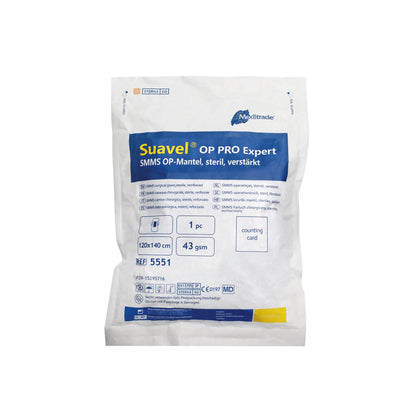 Suavel OP PRO Expert SMMS; Gr. MDIN EN 13795 SP; 43gSterile 120 x 140 | Box (30 packs)