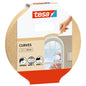 tesa KURVEN Painter's Masking Tape, 25 m x 25 mm, brown