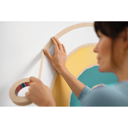 tesa KURVEN Painter's Masking Tape, 25 m x 25 mm, brown – Applications