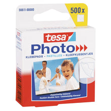 tesa Photo Adhesive Pads, white, double-sided adhesive, 500 pieces