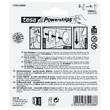 tesa Powerstrips Haken S Metall, weiß