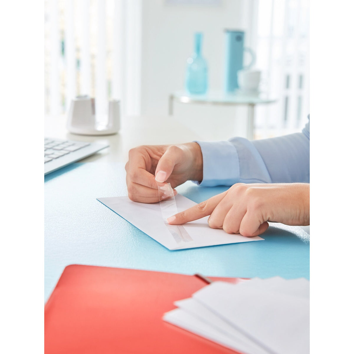 tesafilm kristall-klar, transparent – Anwendung