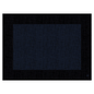 An abstract image showing a large dark blue rectangle with a textured grid pattern reminiscent of the sophisticated Duni Dunicel® placemat 30 x 40 cm 'Linnea Black' by Duni GmbH, against a black background reflecting the grid structure.