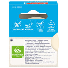 tesafilm PAPER, transparent, in a hanging folding box, 33 m x 19 mm