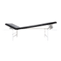 Wandklapp-Ruheraumliege Stahl Kopf-Fuß verst. waag. Schwarz