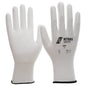 NITRAS nylon gloves, white